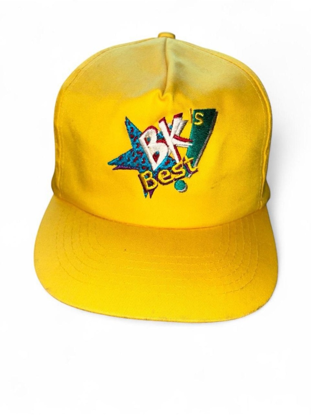 Yellow 'BK's Best' Embroidered Baseball Cap